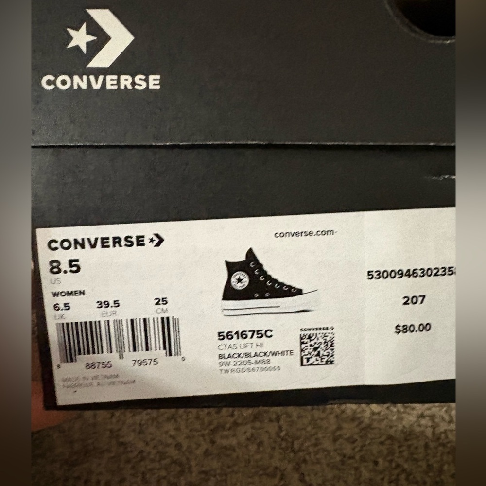 All Star Converse Black Leather